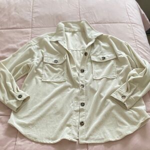 Cream Button-Up Shirt
